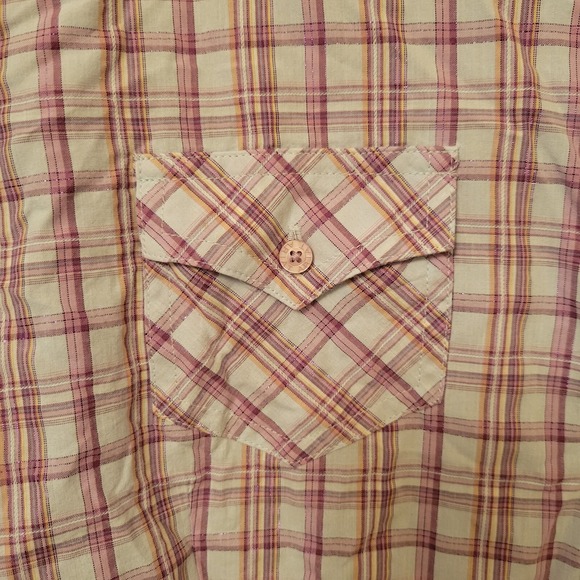 Ariat Pro Series Blouse Sz XXL Western Button Up Longsleeve Pink Purple Sparkle - Picture 7 of 16